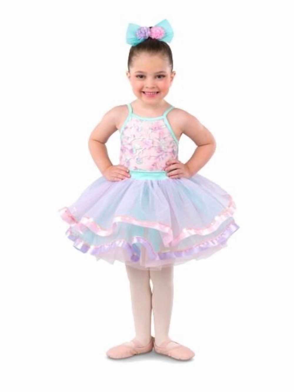 Laylas Dancewear "Spring" Pastel Floral Ballet Tutu Costume - Child Small